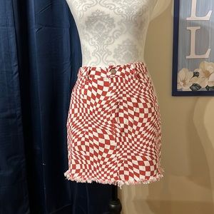Le Lis Geometric Mini Skirt